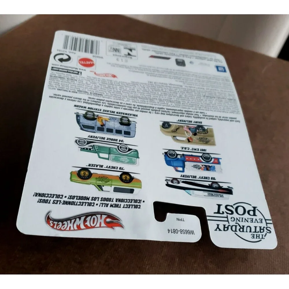 2012 Hot Wheels 1951 GMC C.O.E. Blue Nostalgic Brands Saturday Evening Post WWRR
